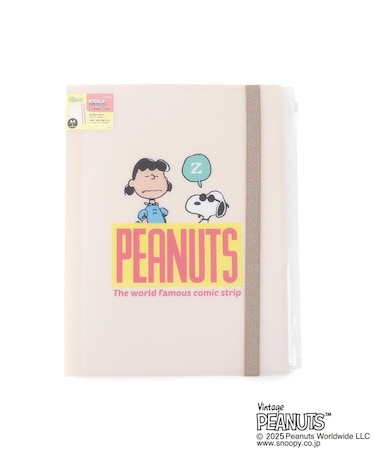◆SNOOPY ゴムバンドクリアファイル5P&ファスナー