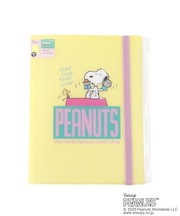 ◆SNOOPY ゴムバンドクリアファイル5P&ファスナー