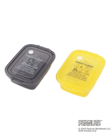 SNOOPY シールボックス 2P M 500ml