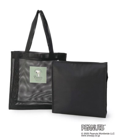 SNOOPY ポーチ付きメッシュトート