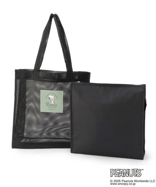 SNOOPY ポーチ付きメッシュトート