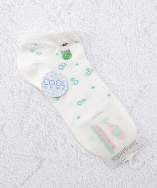 ◆JG クリームソーダ刺繍アンクルソックス