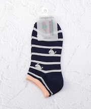 ◆JG クジラボーダーアンクルソックス