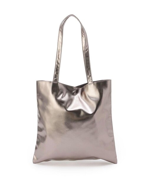 SE メタリック A4フラットトート