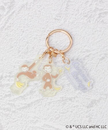 ◆おさるのジョージ 3連アクリルキーホルダー