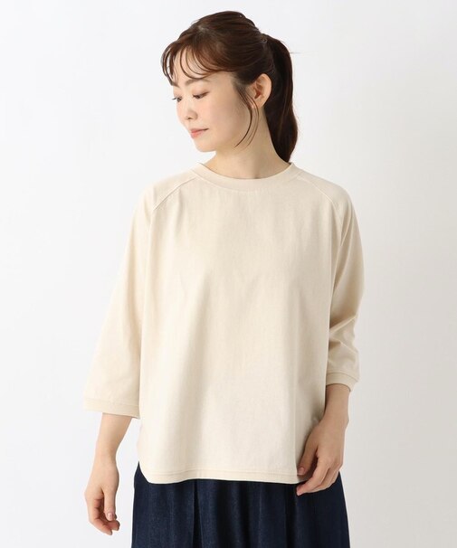 ゆったり ラグラン7分袖プルオーバー