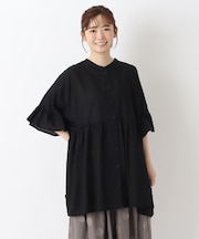 ボイル2WAY スクエアチュニックシャツ