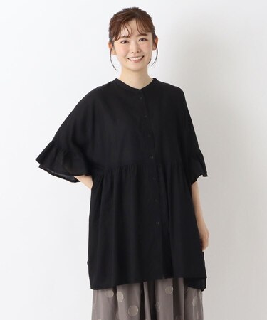 ボイル2WAY スクエアチュニックシャツ