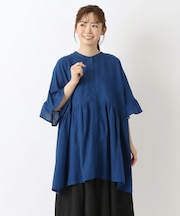 ボイル2WAY スクエアチュニックシャツ