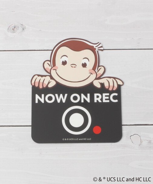 ◆おさるのジョージ マグネットカーサイン REC2