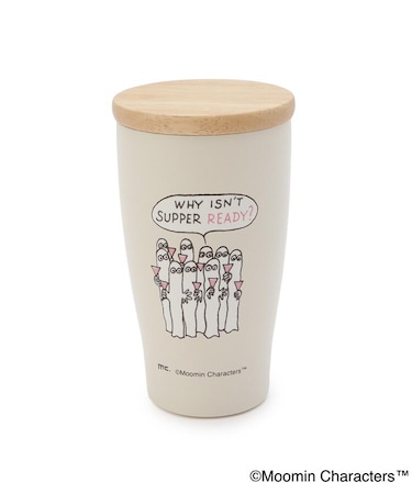 【ワンズテラス限定】MOOMIN 木蓋付ステンレスタンブラー ニョロニョロ 350ml