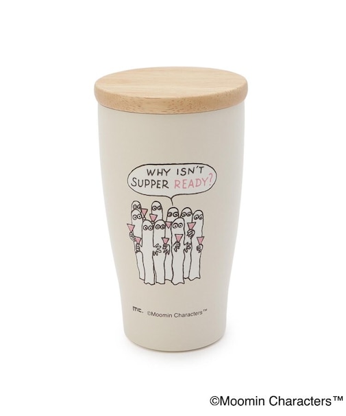【ワンズテラス限定】MOOMIN 木蓋付ステンレスタンブラー ニョロニョロ 350ml