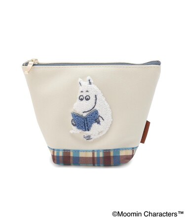 【ワンズテラス限定】MOOMIN 舟形ポーチ チェック