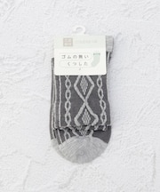 ◆コダワリ ゴム無 ケーブルクォーターソックス