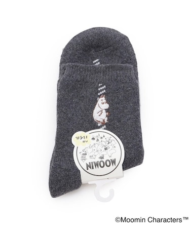 ◆MOOMIN ロークルーソックス ムーミン刺繍