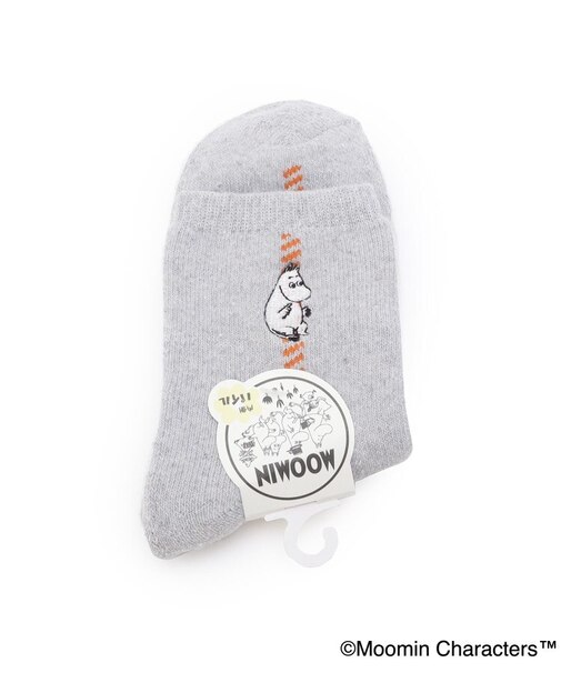 ◆MOOMIN ロークルーソックス ムーミン刺繍
