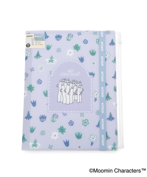 ◆MOOMIN ゴムバンド付クリアファイル5P&ファスナーポケット 25AW