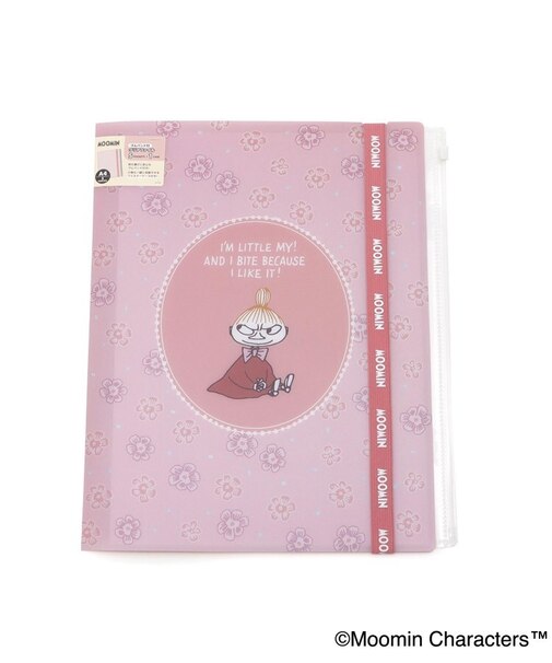 ◆MOOMIN ゴムバンド付クリアファイル5P&ファスナーポケット 25AW