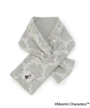 MOOMIN ワッペン付差込刺繍マフラー