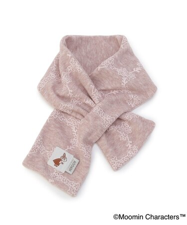 MOOMIN ワッペン付差込刺繍マフラー