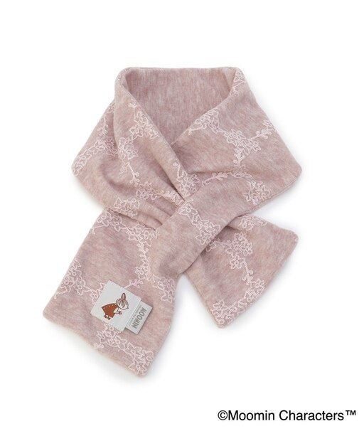 MOOMIN ワッペン付差込刺繍マフラー