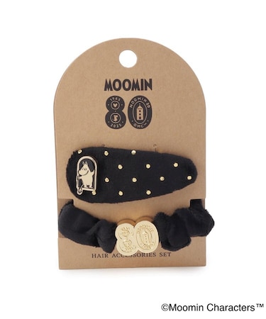 MOOMIN ヘアゴム&ヘアクリップセット 80th