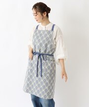 【ワンズテラスオリジナル】フラワー ジャカードエプロン