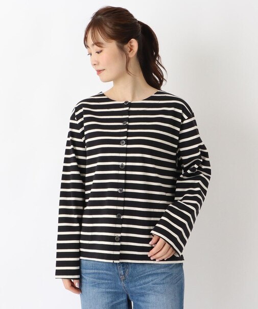 バスク クルーネックカーディガン