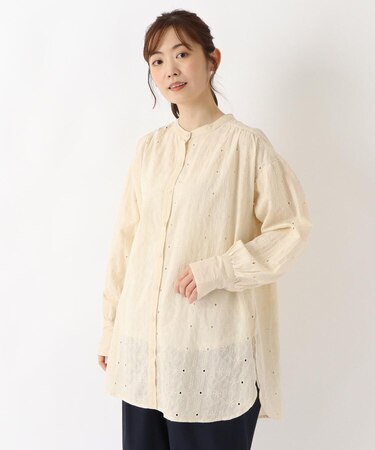 コットン シフリーチュニックシャツ