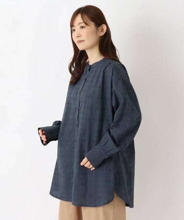 コットン シフリーチュニックシャツ