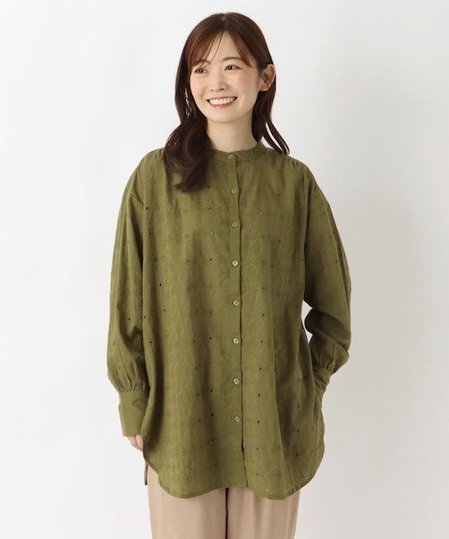 コットン シフリーチュニックシャツ
