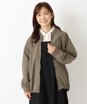 ソフトワッシャー ジップアップブルゾン