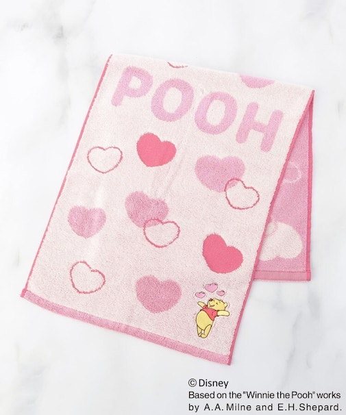 【先行販売】ディズニー 『くまのプーさん』 フェイスタオル ハート