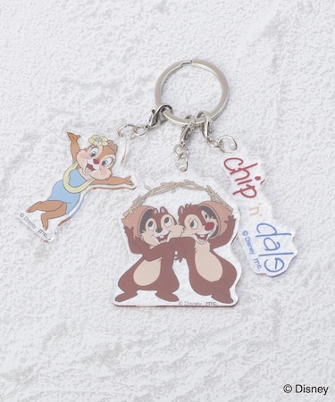 ◆【先行販売】ディズニー 『チップ＆デール』 3連アクリルキーホルダー