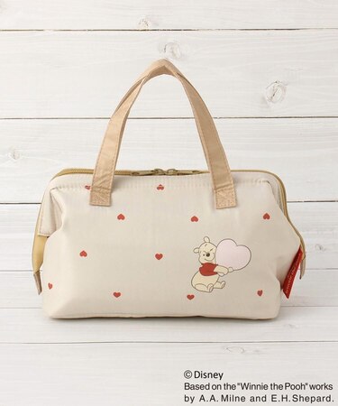 【先行販売】ディズニー 『くまのプーさん』 がま口ランチバッグ ハート