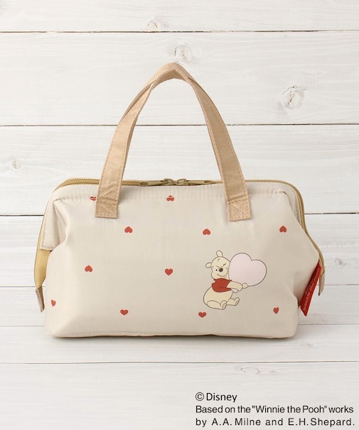 【先行販売】ディズニー 『くまのプーさん』 がま口ランチバッグ ハート