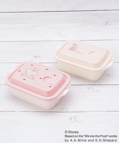 【先行販売】ディズニー 『くまのプーさん』 ふわっと保存容器 L 500ml ハート