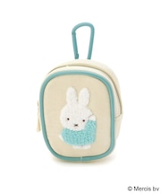 Dick Bruna miffy カラビナ付ミニポーチ チェックサガラ
