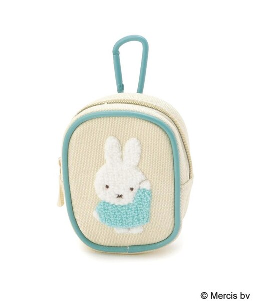 Dick Bruna miffy カラビナ付ミニポーチ チェックサガラ