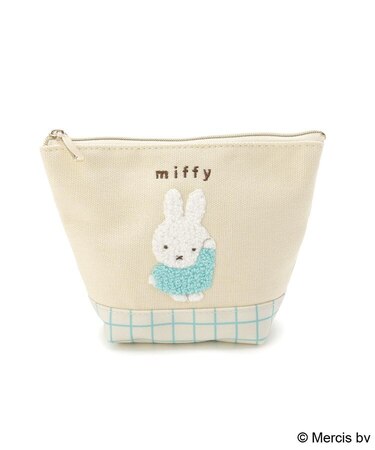 Dick Bruna miffy 舟形ポーチ チェックサガラ