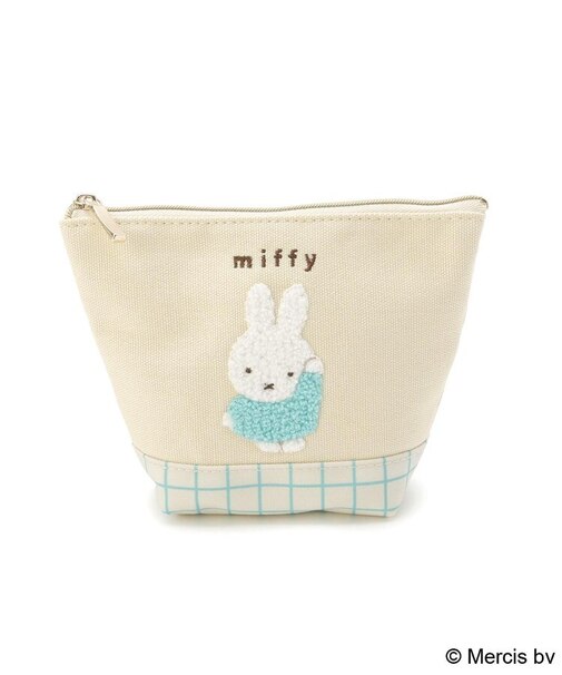 Dick Bruna miffy 舟形ポーチ チェックサガラ
