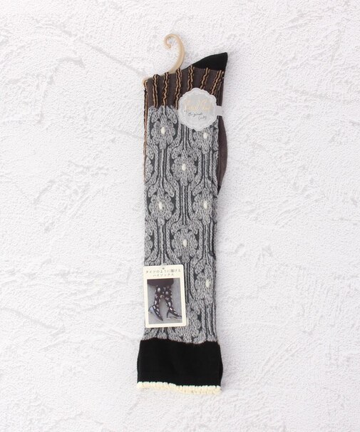 ◆PPHS 逆スパ レトロタイル柄ソックス