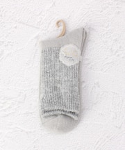 ◆PP 切替スパンコールリブクルーソックス