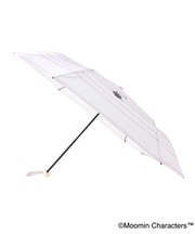 【晴雨兼用/UV】MOOMIN 軽量折傘 ボーダー リトルミイ