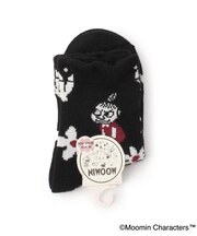 ◆MOOMIN ロークルーやわらかソックス ミイ花柄