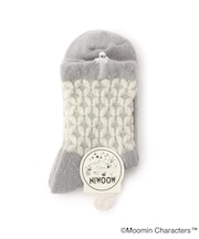 ◆MOOMIN ロークルーフワフワニットソックス ニョロニョロ刺繍