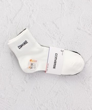 CONVERSE ロゴ刺繍ショート クォーターソックス 3P