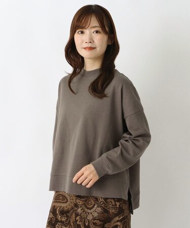 ヘビーウェイト天竺脇スリットワイドプルオーバー