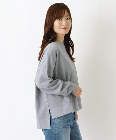 ヘビーウェイト天竺脇スリットワイドプルオーバー