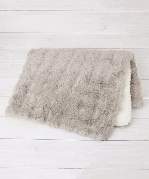 【あったか】バブルボア ブランケット S